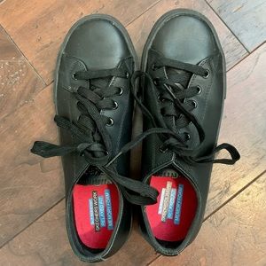 Skechers Black Work Relaxed Fit Memory Foam Slip Resistant Shoes
